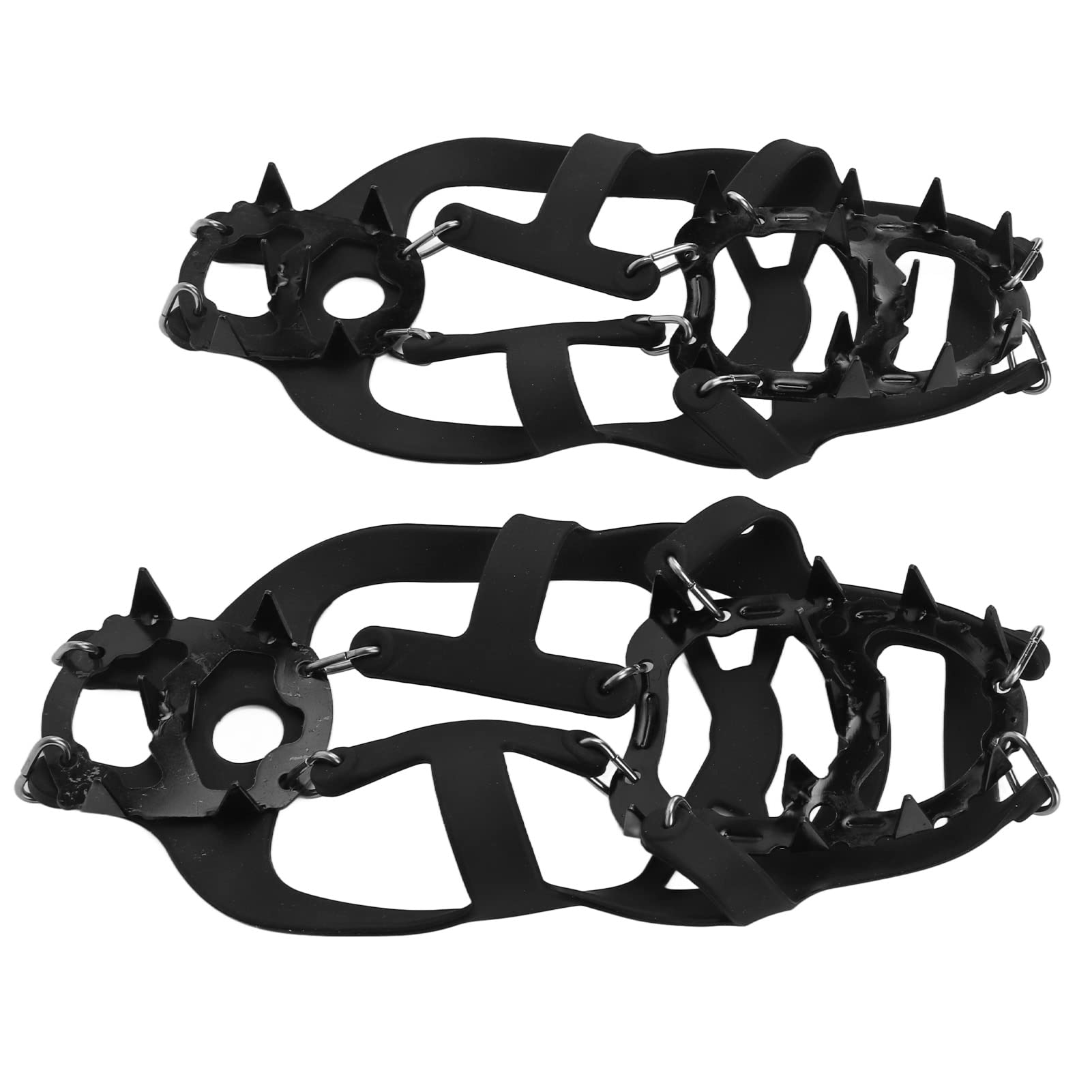 18 Spikes Walk Traction Ice Snow Grip Cleats, Ideal for Hiking, Walking and Climbing, Crampons Ice Snow Grips Traction Cleats