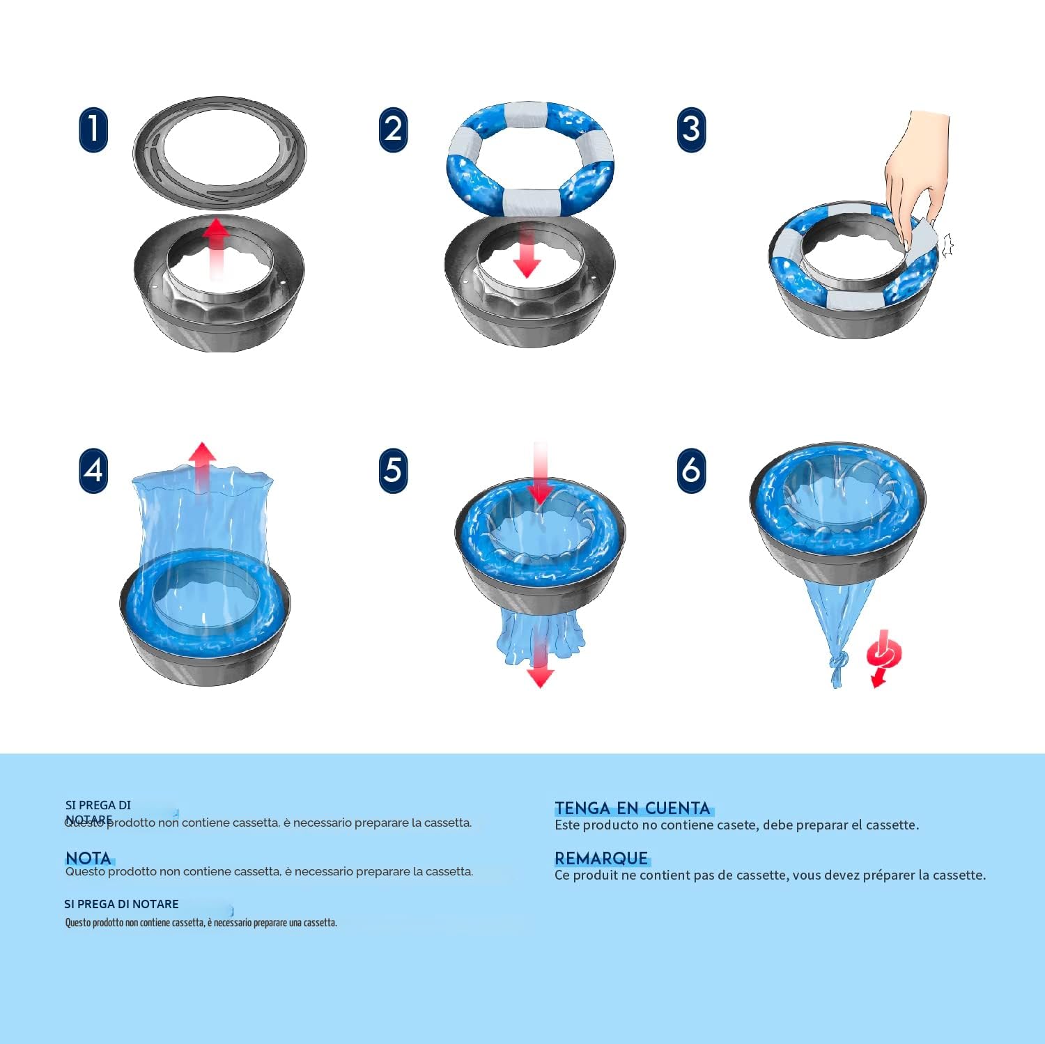 Mom's Aide Ricarica mangiapannolini compatibile con Tommee Tippee Sangenic Tec+Simplee Sangenic + Twist & Click (8 ricariche)