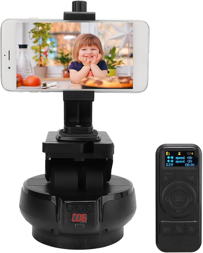 YT1200 Motorized Panoramic Tripod Head, Motorized Pan Tilt Head,2.4G