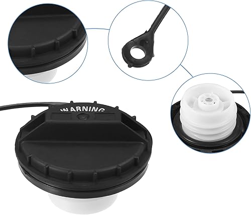 Miniatura 3 de ACROPIX Tapa de llenado de depósito de combustible para Nissan Titan 5.6L V8 2004-2006 No.17251-AR20117251-ZJ01B - Paquete de 1 negro