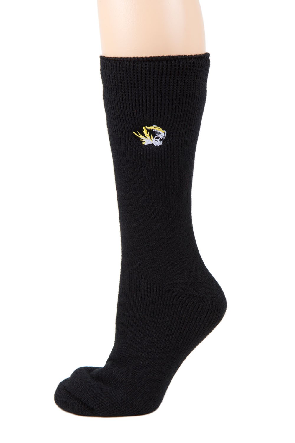 Donegal Bay Missouri Tigers Unisex Thermal Socks, Black/Yellow, One Size, NCAA Officially Licensed - DB Fan Gear