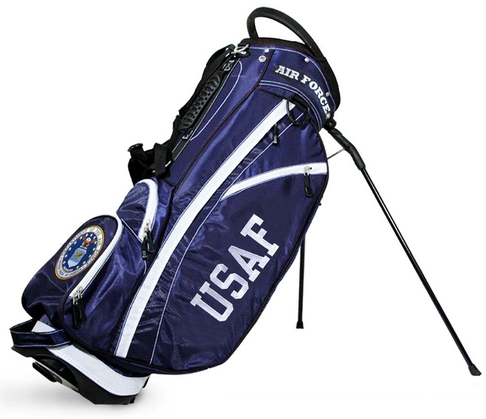 Team Golf Military Air Force Fairway Golf Stand Bag Fairway Golf Stand Bag, Lightweight, 14-way Top, Spring Action Stand, Insulated Cooler Pocket, Padded Strap, Umbrella Holder & Removable Rain Hood