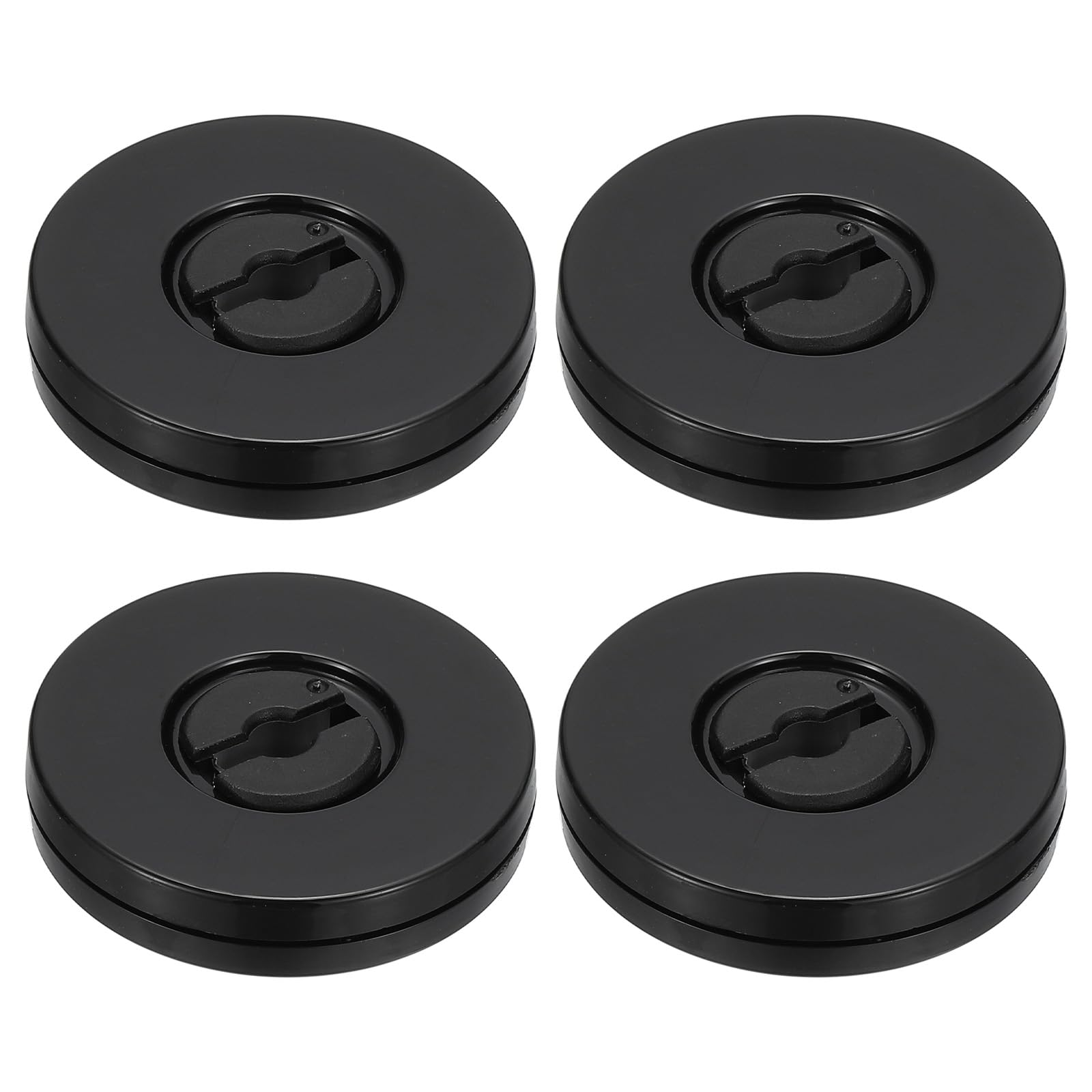 2 Inch Heavy Rotating Swivel Stand, 4Pcs 360˚ Rotation Lazy Susan Turntable with Steel Ball Bearings for Model Base Rotating Plants TV Computers Monitors, Black