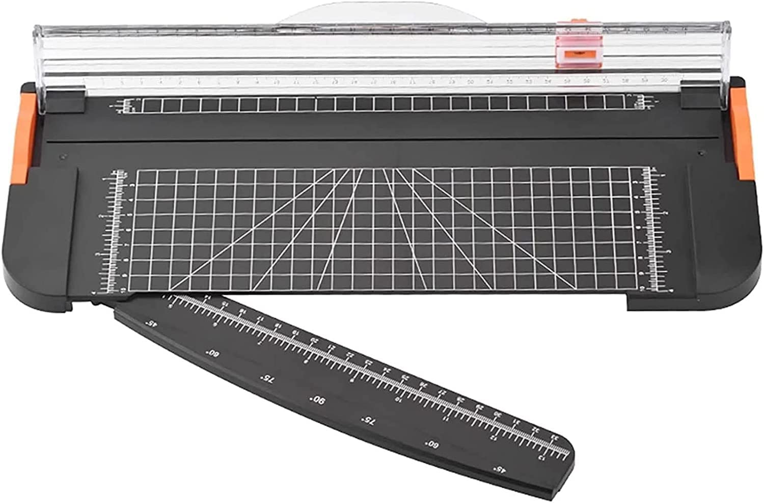 Taglierina for carta Taglierina for carta - Taglierina for carta in plastica portatile Taglierina for carta Strumento for scrapbooking con righello laterale for carta artigianale Coupon Etichetta Cart