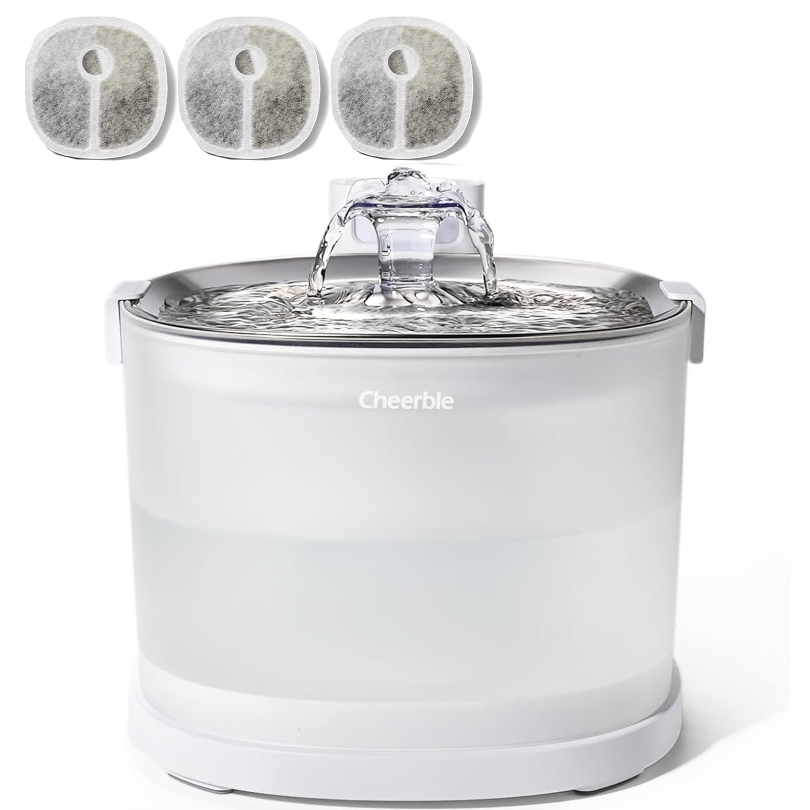 Cheerble チアブルE1+ 猫自動給水器 Amazon | Cheerble E1+ 猫自動給水器 ポンプレス磁力給水 コードレス