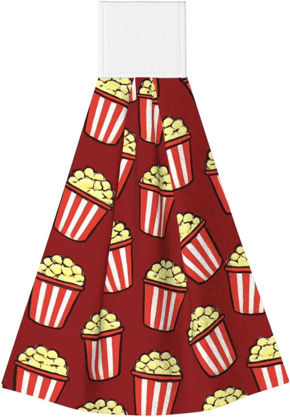 Cute Popcorn Pattern Hanging Hand Towel Kitchen Towel