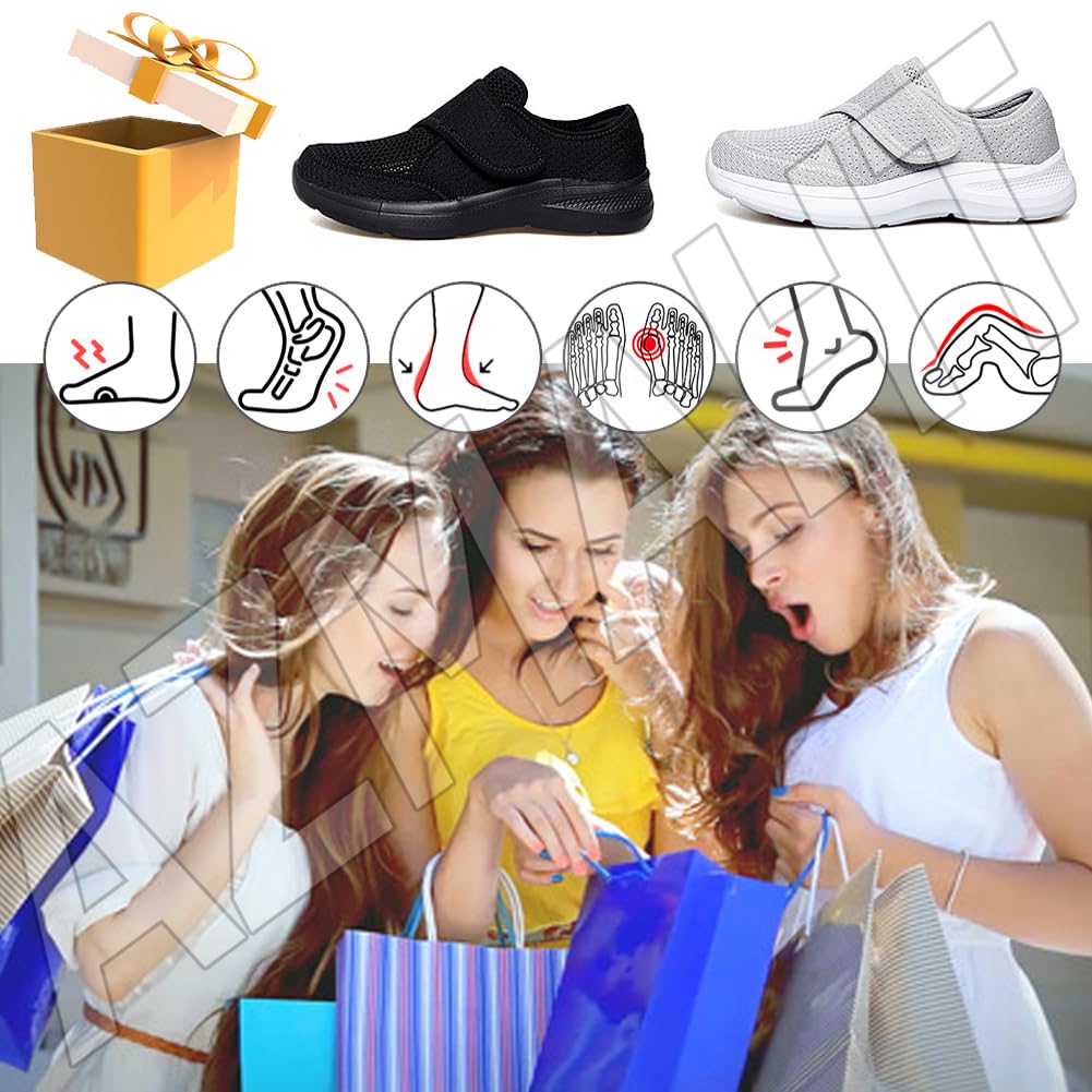 Scarpe Comode Anziani Sandali Larghi Comodi Scarpa Diabetica Donna Scarpe Anziani Donna Scarpe Elasticizzate Donna Piede Pianta Larga Donna