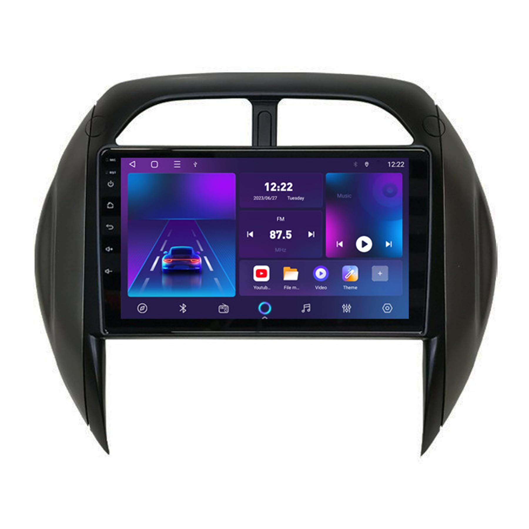 Autoradio Android 12 RAV4 pour remplacer votre ancien poste cassette
