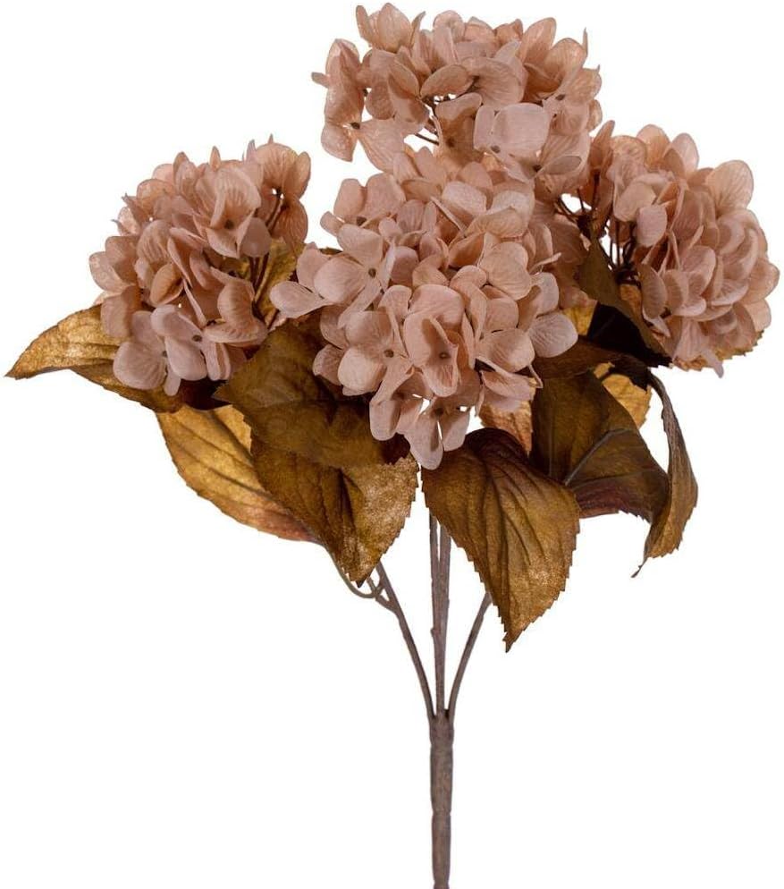 Vickerman 738269-16.5" Cream Hydrangea Bush 2/Bag (FR234801) Home Office Bushes