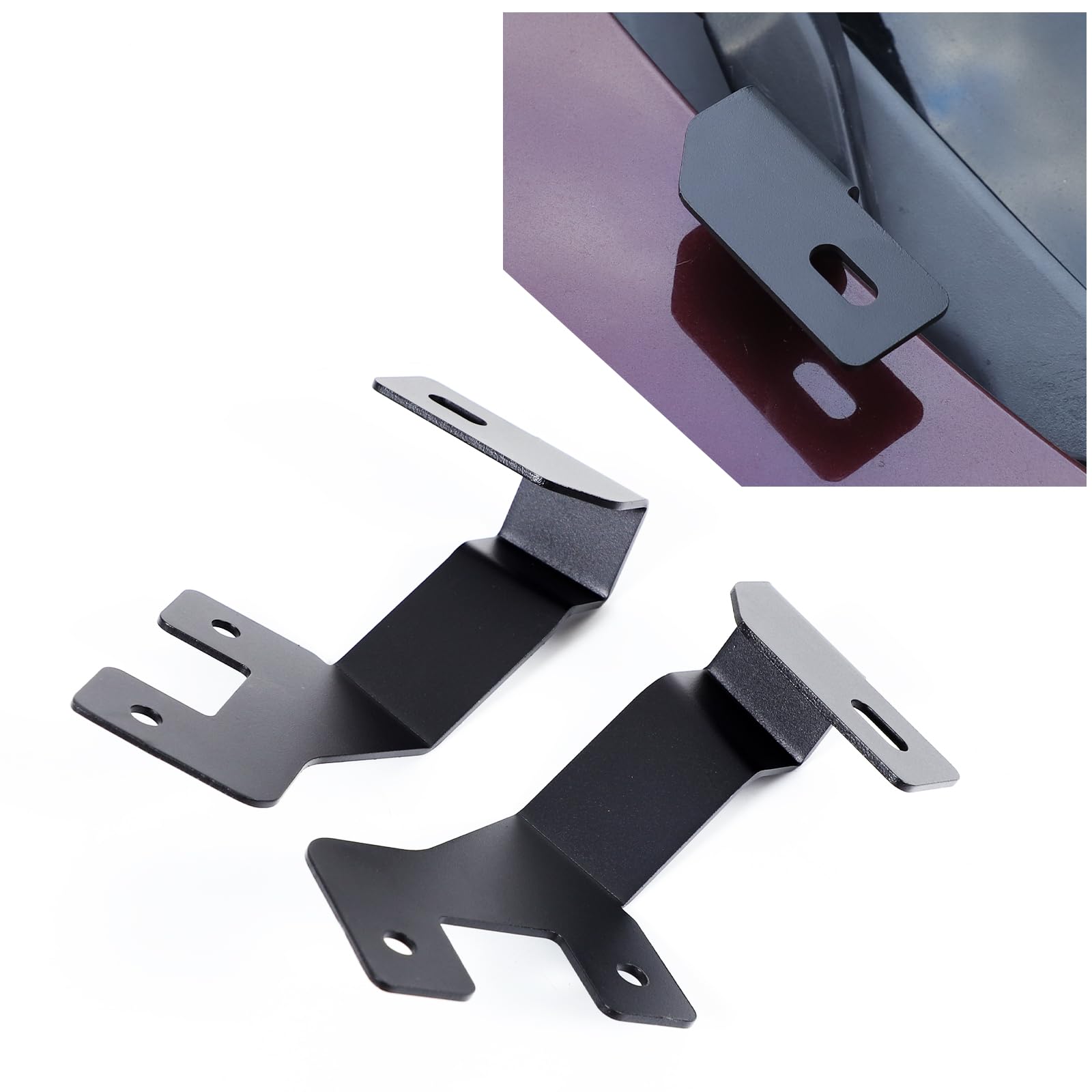 Heutamo Hood Led Light Bar Mounting Brackets Compatible with Honda Pilot 2003-2008 Accessories, Carbon Steel Spotlight Hood led Light Base Work Light