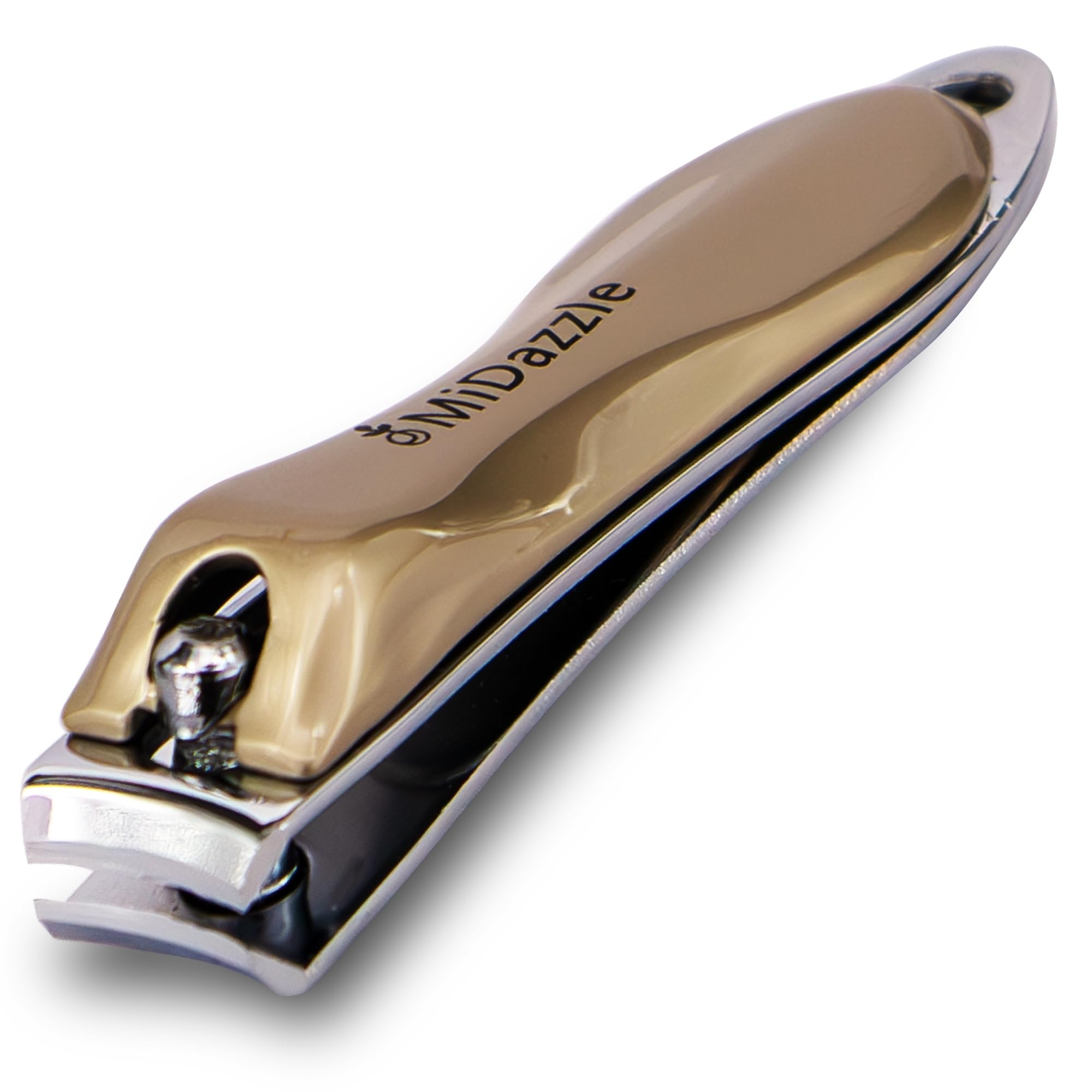 Midazzle Nail Cutter Clippers With Curved Nail File, Fingernail and Toenail Clipper Cutter, Stainless Steel Nail Trimmer - Elegant Gold (Pack of 1)-image-30