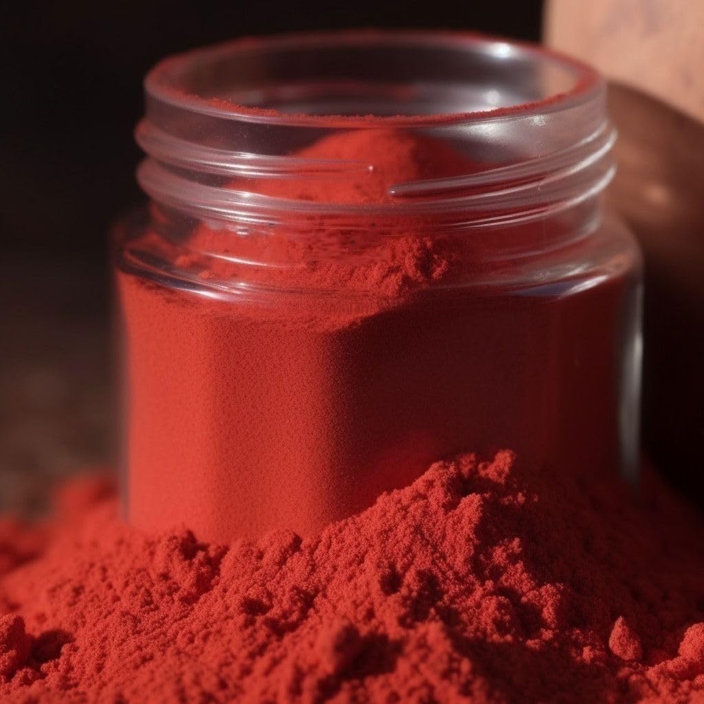 Natural Cinnabar Powder Crystal Pigment Powder Evil Spirit Charm Red Sand 300 mesh Very fine Powder (30)