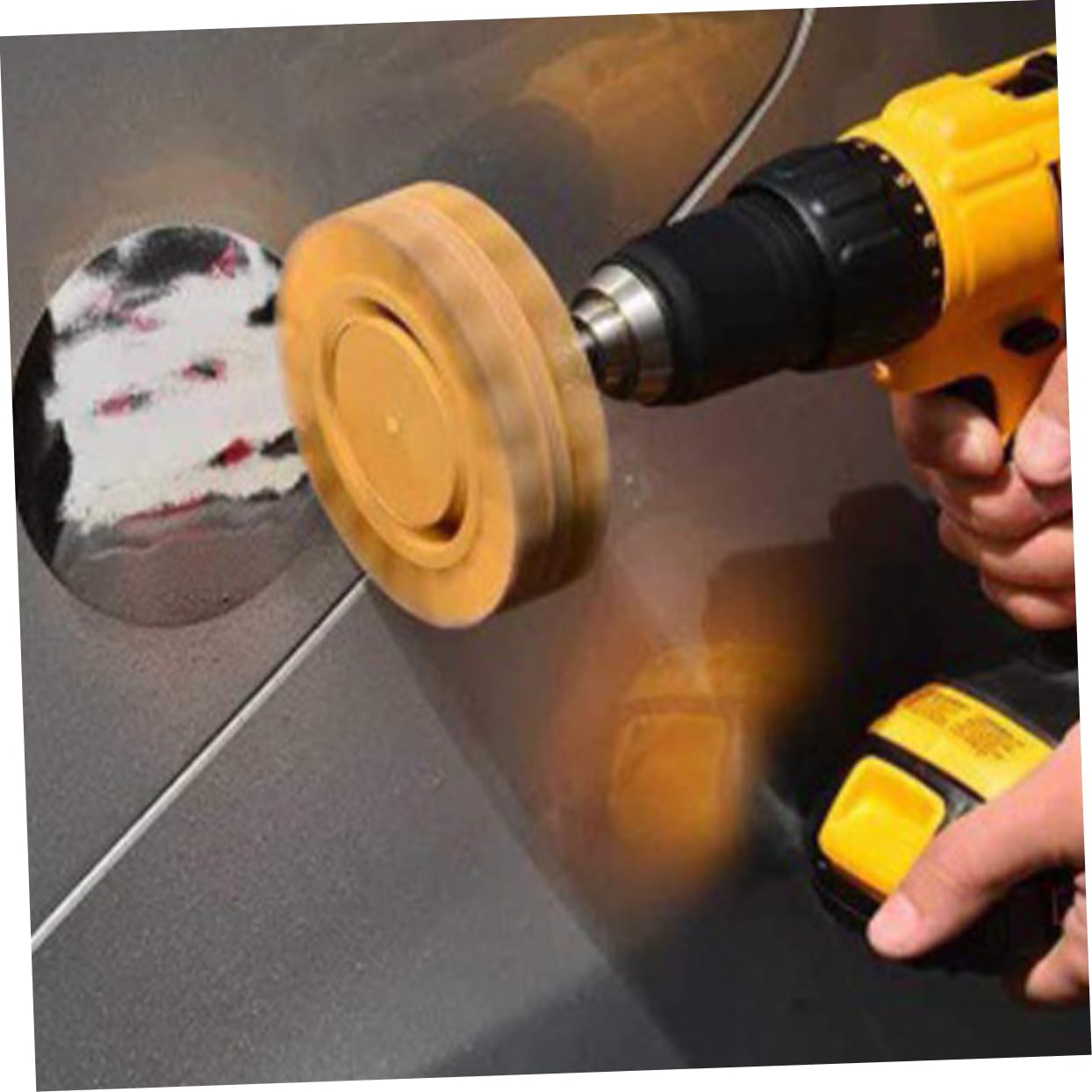 TOPBATHY 4 Set Rimuovere La Ruota Di Gomma Automobile Remover Di Decalcomanie Ruota Per La Rimozione Delle Decalcomanie Dispositivo Di Rimozione Del Nastro Gomma Da Cancellare 2 Pezzi*4