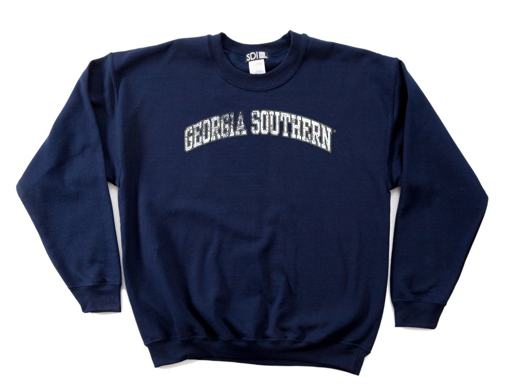 SDI NCAA Georgia Southern Eagles 50/50 Blended White Men's Large Crew Neck Sweatshirt