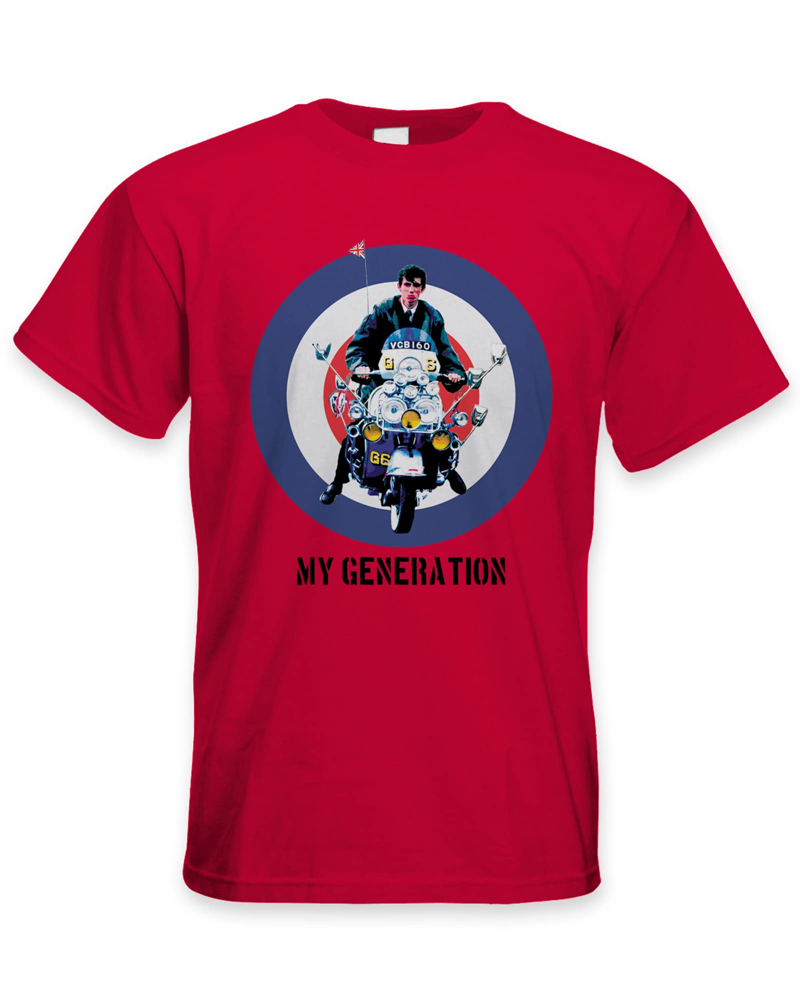 Tribal T-Shirts Men's Red My Generation Mod Scooter T-Shirt (Xl, )