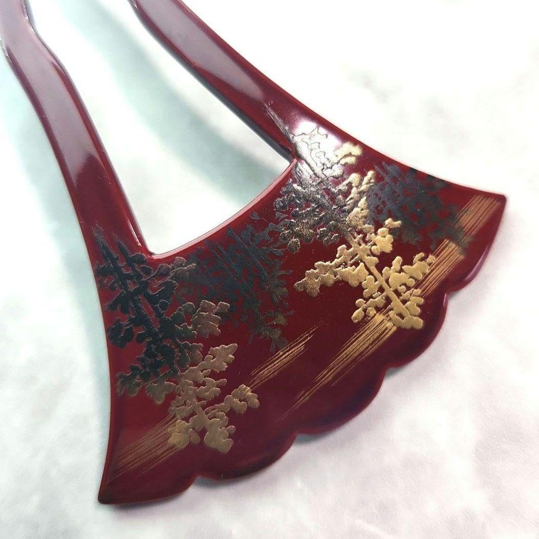 Amazon.co.jp: 輪島塗 かんざし 京都 かづら清老舗 簪 和装 振袖 漆塗  