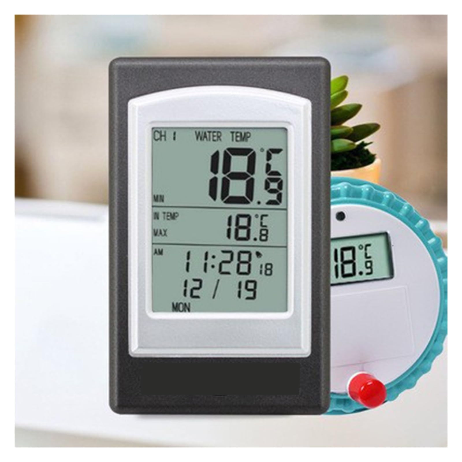 Bezprzewodowy Wodoodporny Pływający Termometr Do Basenu Zasilany Energią Słoneczną, Cyfrowy Miernik Temperatury LCD, Podświetlany Czujnik Dokładny Pomiar