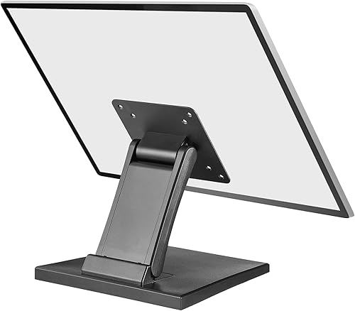 WEARSON Soporte de TV LCD ajustable Soporte de escritorio plegable para monitor de metal con orificio VESA 2.953x2.953 in y 3.937x3.937 in (WS-03A2)