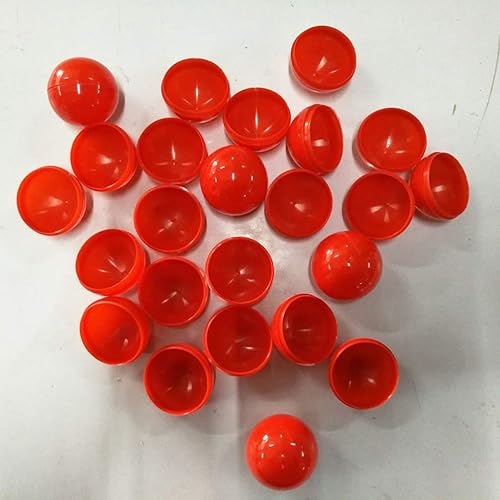 Miniatura 6 de ERINGOGO Juego de bingo, 25 bolas de lotería, bolas huecas para rifas, bolas de bingo de plástico de repuesto de tamaño Pong, para bolas de dibujo