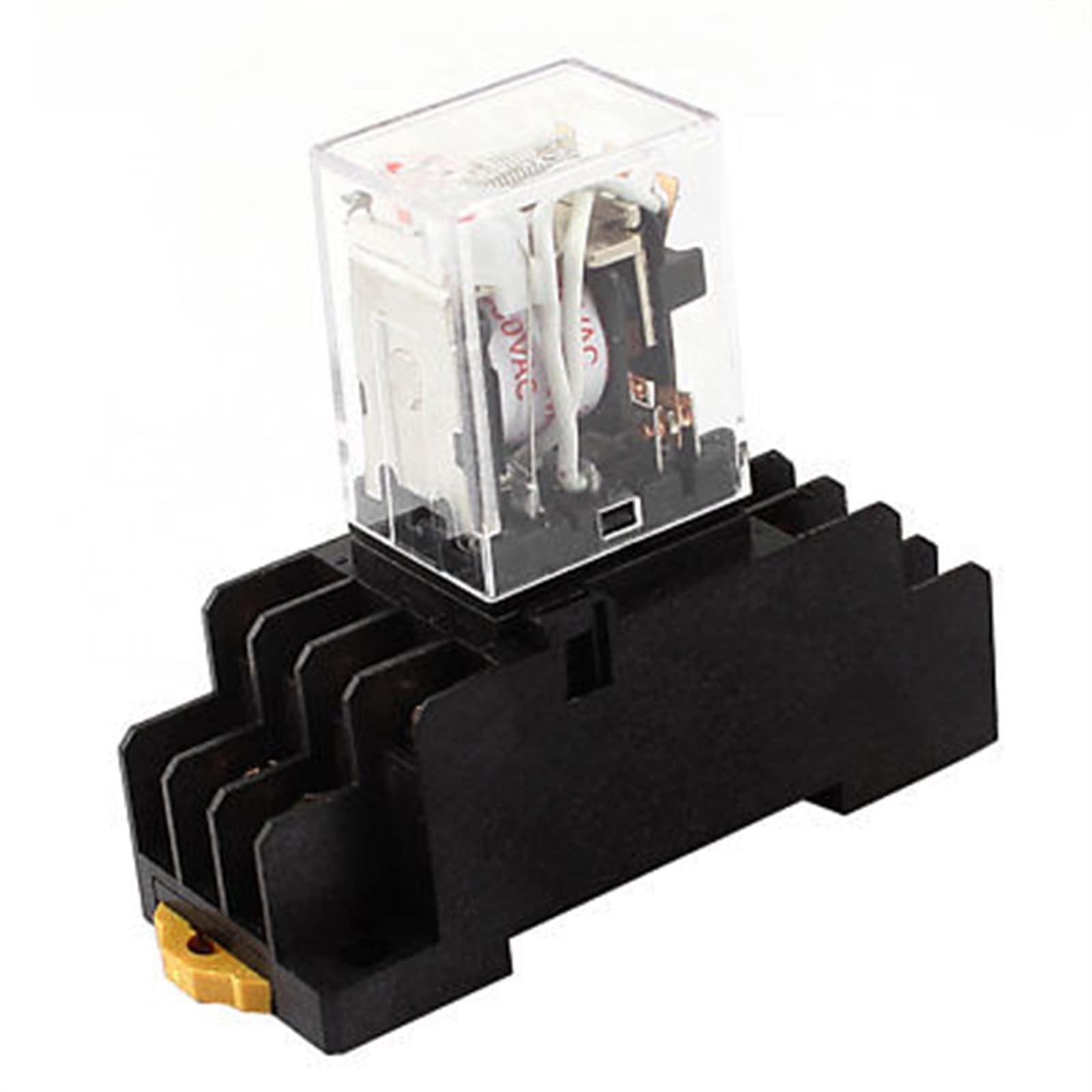 JGNAYRKJQI 2pcs AC380V Coil 3PDT 11Pin Red LED General Purpose Power Relay w Socket