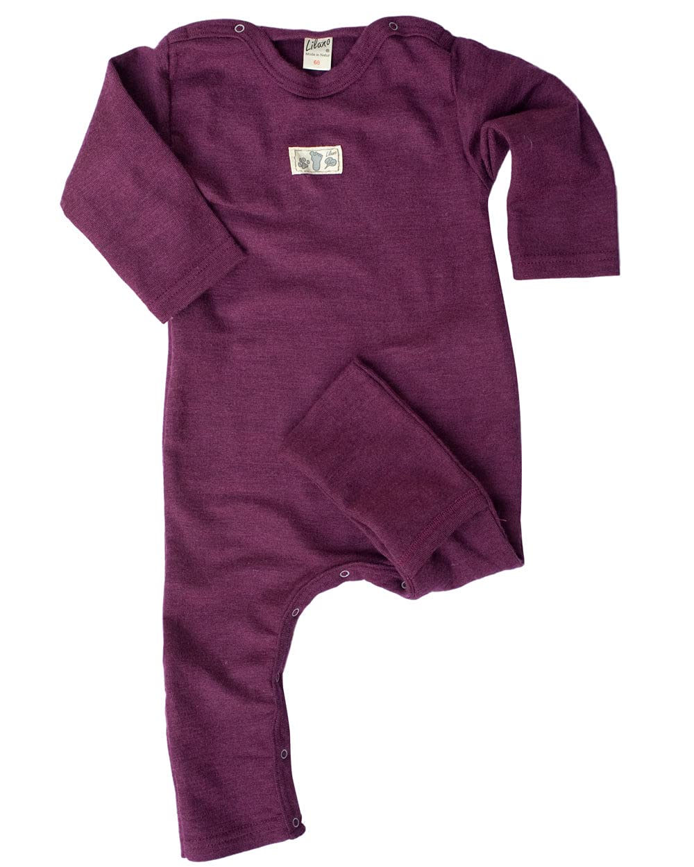 Lilano, Kombinezon z kopertą, 70% wełna (kbT), 30% jedwab, 210 g/m², granatowy (Beere), 68