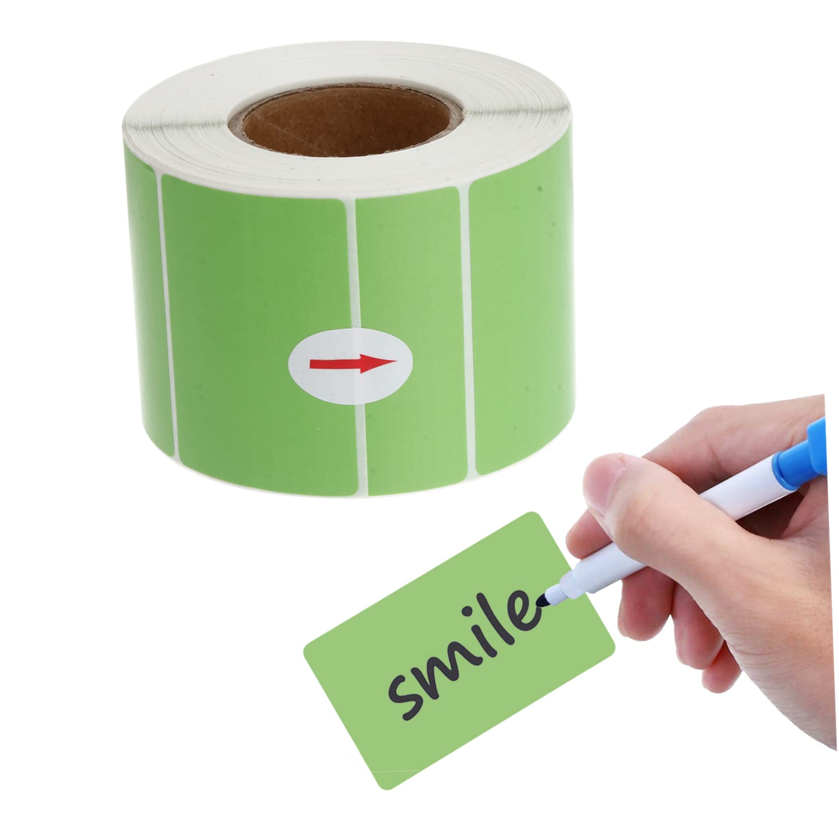 6pezzi Etichette Termiche Autoadesive Colorate Da Etichette Impermeabili Per Ufficio Cucina e Negozio Di Tè Al Latte Verde