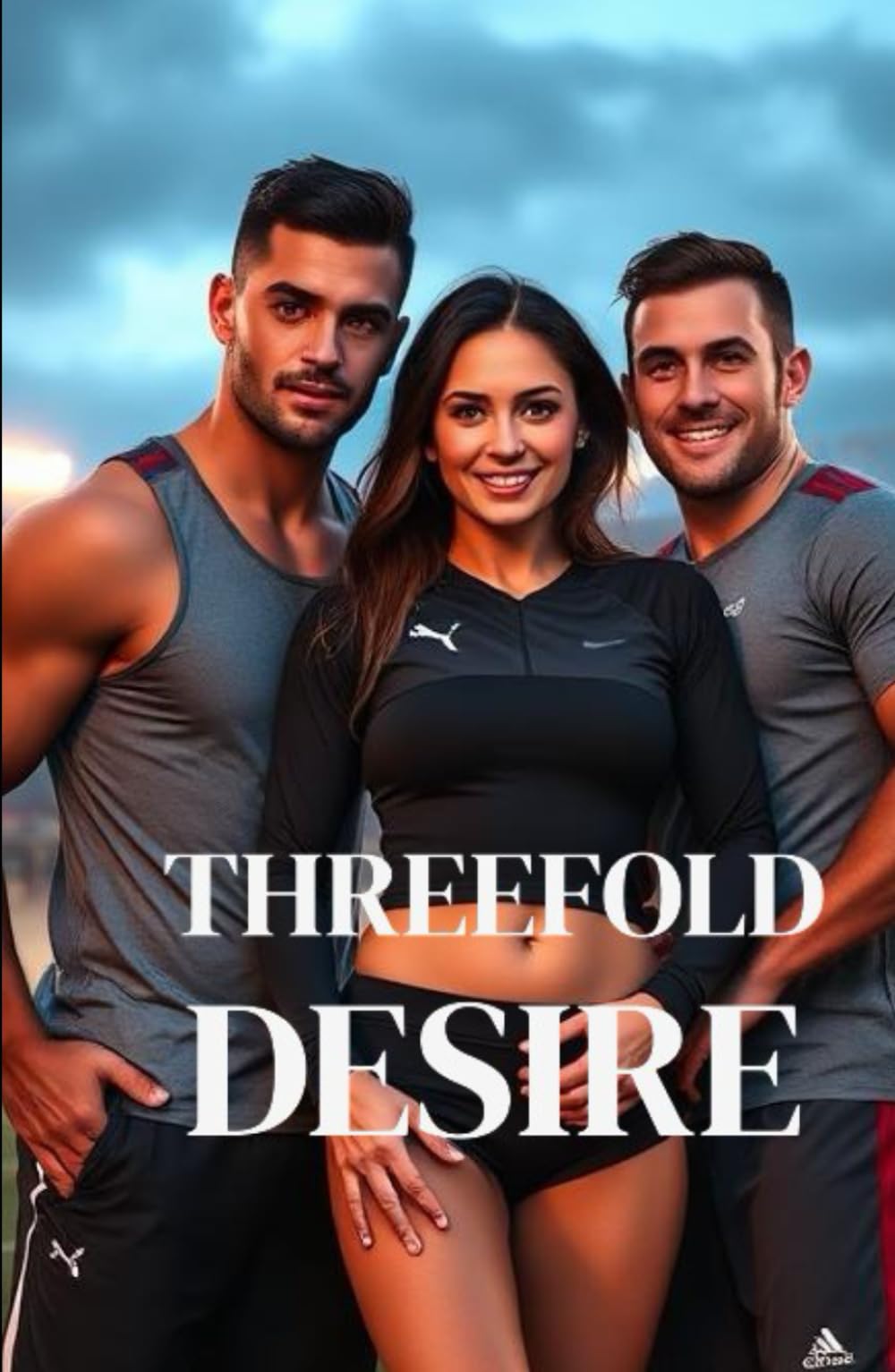 THREEFOLD DESIRE: An MMF Polyamorous Sports Romance of Forbidden Attraction, Found Family, and High-Stakes Passion (Triple Heat: MMM & MMF Poly Sports Romance Series)