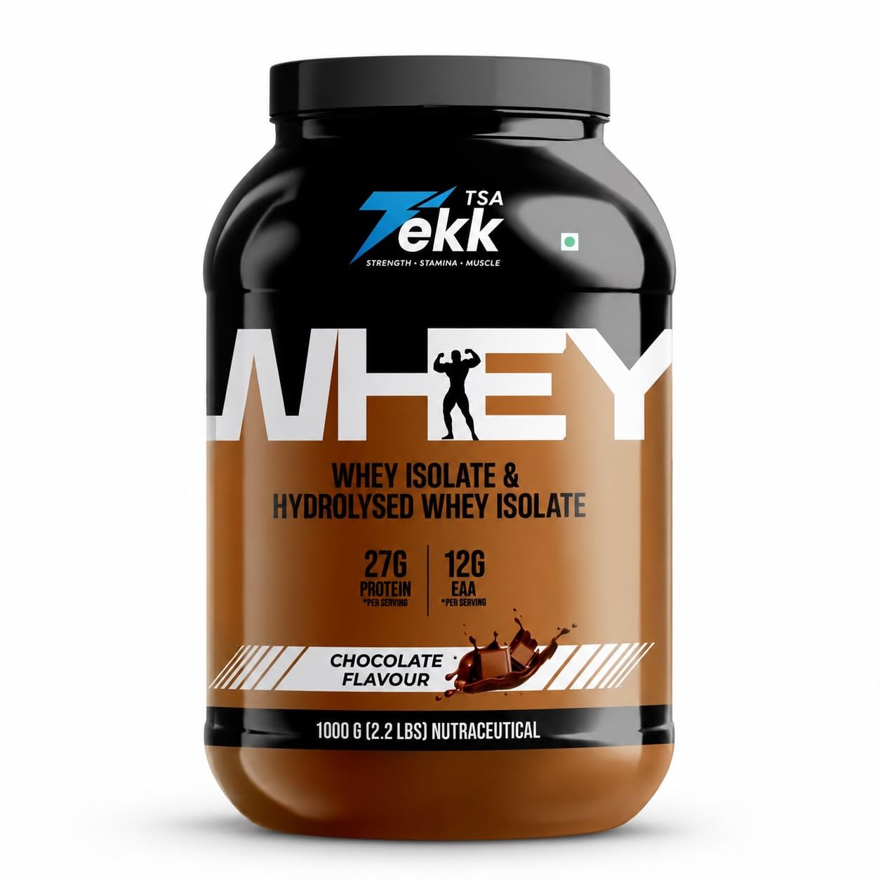 TSA TEKK Whey Protein Isolate Chocolate 1Kg | 27g Protein Per Serving | Imported Polish Whey Isolate | Fast Absorption | Low Lactose | Lean Muscle Recovery & Strength Support | Lab Tested Protein Powder (Chocolate)-image-47