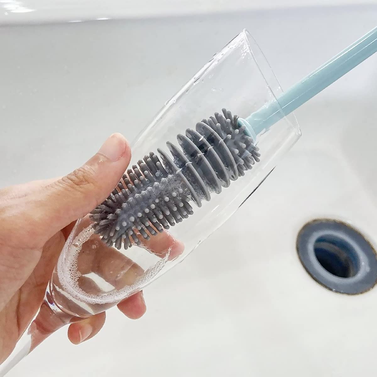Nirency Bottle Cleaner Brush, Water Bottle Cleaning Brush, Silicon Brush for Bottle Cleaning, Feeding Bottle Cleaner Brush, Silicon Bottle Brush, Glass and Flasks Cleaning Brush (Pack of 1) (B0BL7QV5W9) Amazon Price History, Amazon Price Tracker