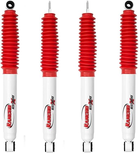 Rancho RS5000X Juego de amortiguadores para Nissan Frontier 4WD 00-04 con cabina de tripulación de elevación de 0-2.5 pulgadas