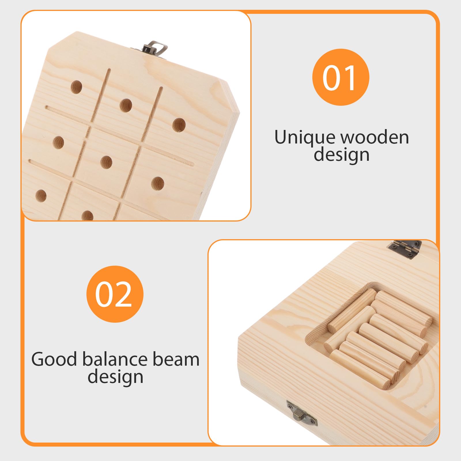 Gatuida 1 Juego de Juguetes Montessori para niños y niñas, Juguetes sensoriales de Madera para cumpleaños, Bloques de Madera para niños pequeños, Aprendizaje Educativo, Preescolar y jardín de