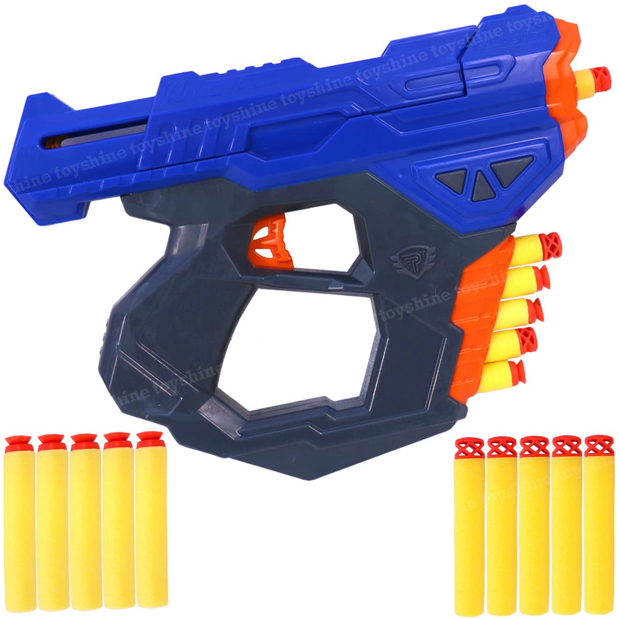 Toyshine Hexaa Warrior Foam Blaster Gun Toy, Safe and Long Range, 10