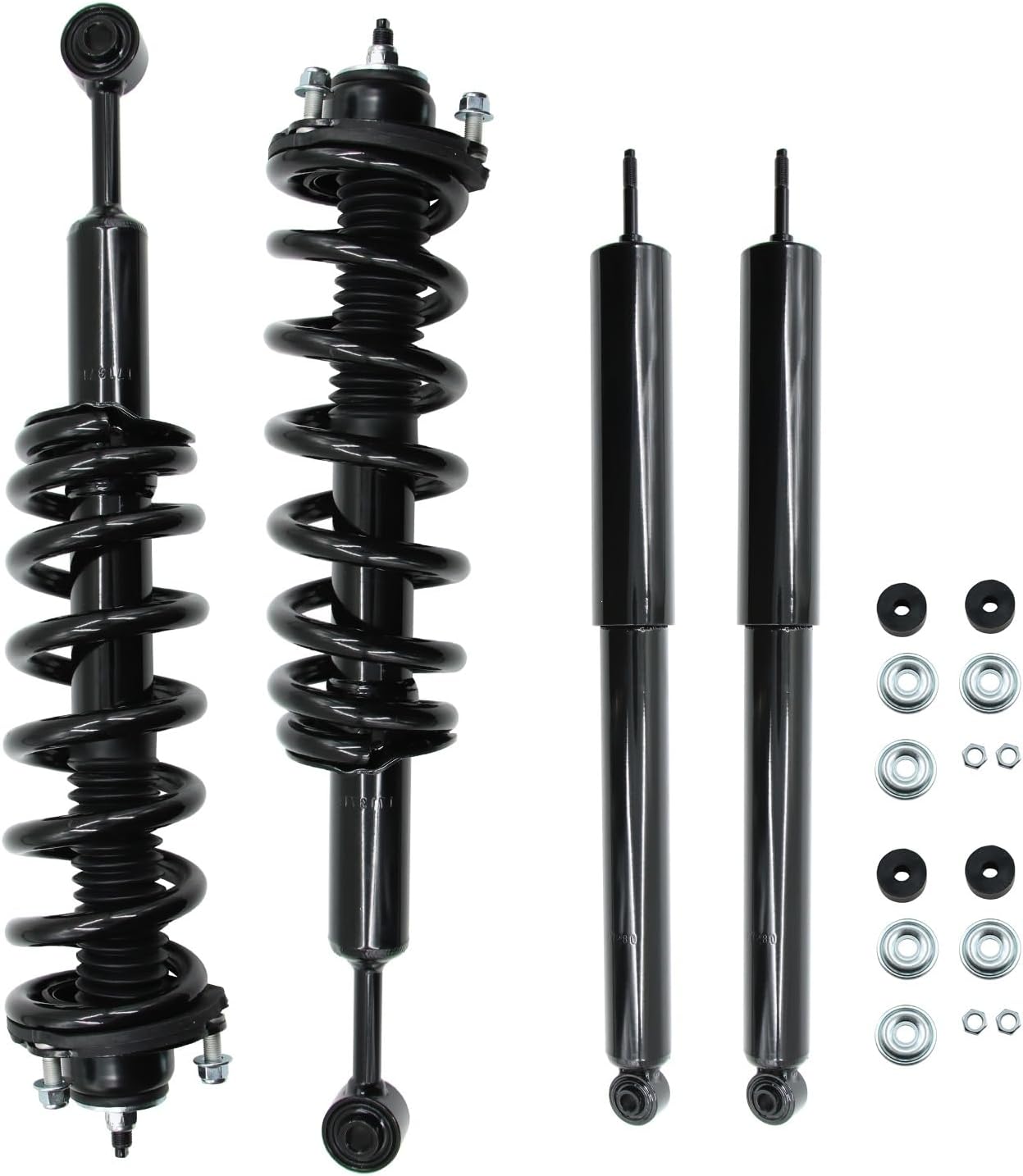Front Struts Coil Spring Rear Shocks Assembly Fit for 2005 2006 2007 2008 2009 2010 2011 2012 2013 2014 2015 Tacoma 171371L 171371R 37280, Shock Absorber Set of 4