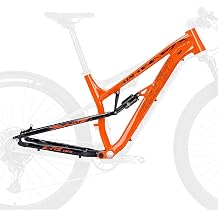 Full Suspension Mountain Bike Frame 27.5er Aluminium Alloy Disc Brake Bike Frame 17" DH/XC/AM Softtail Frame Quick Release 135mm Frame With Shock Absorber27.5x17in Orange