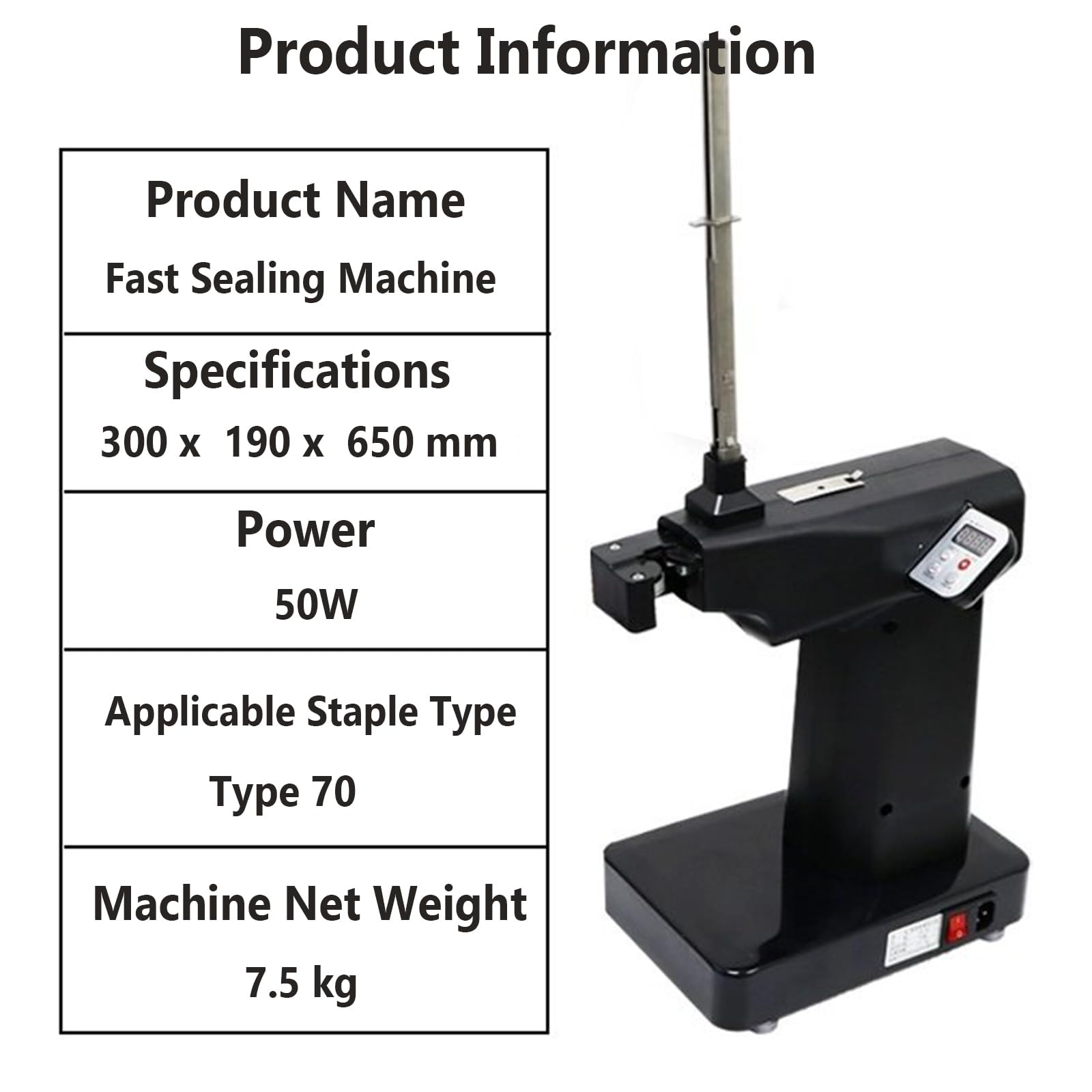 Macchina elettrica completamente automatica per chiodo e sigillatura, attrezzatura per sigillare e legare salsicce a forma di U per la lavorazione degli alimenti e supermercati
