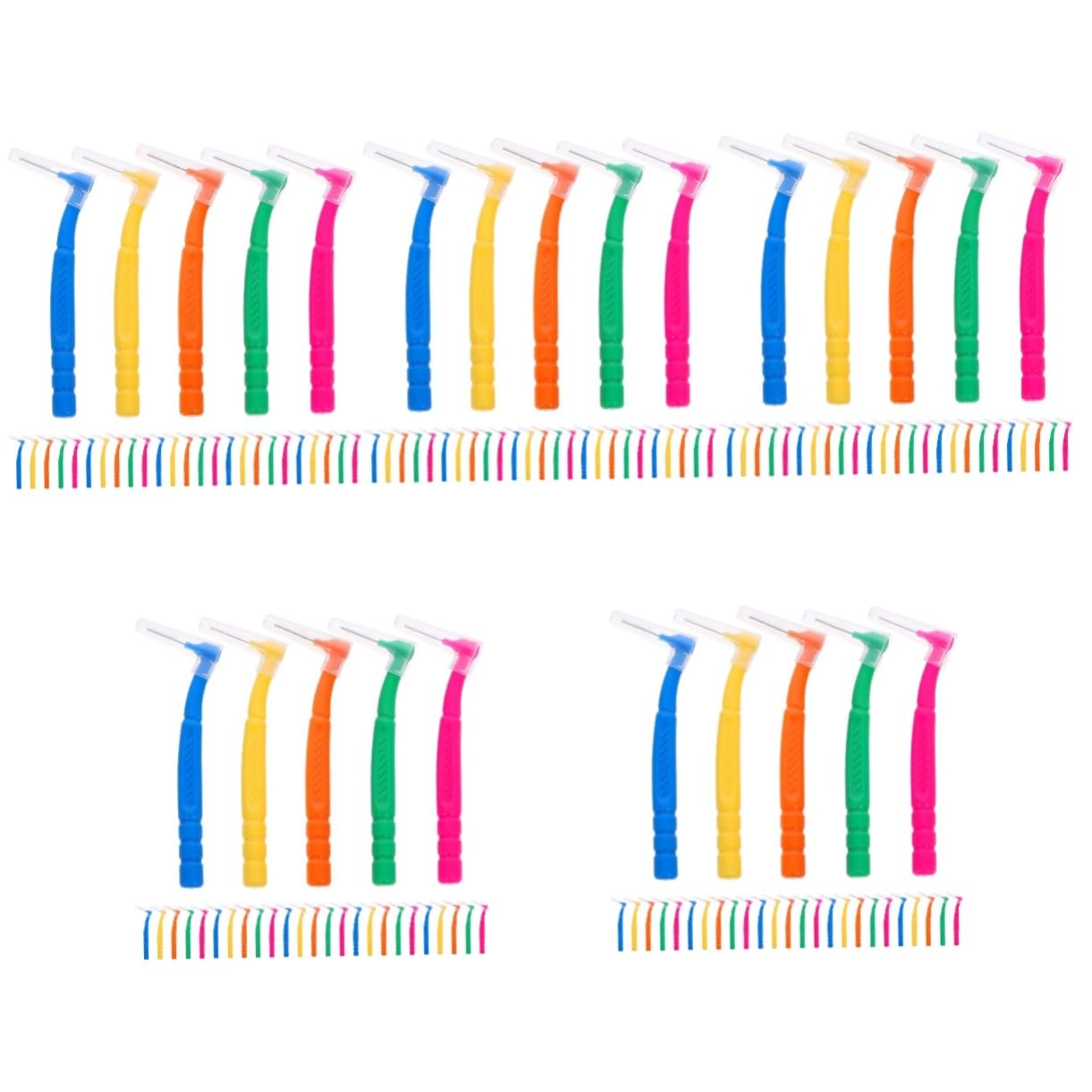 minkissy 150 Piezas Cepillo Interdental Cepillo De s De De Para Brackets Para Frenillos De Para Los Plástico