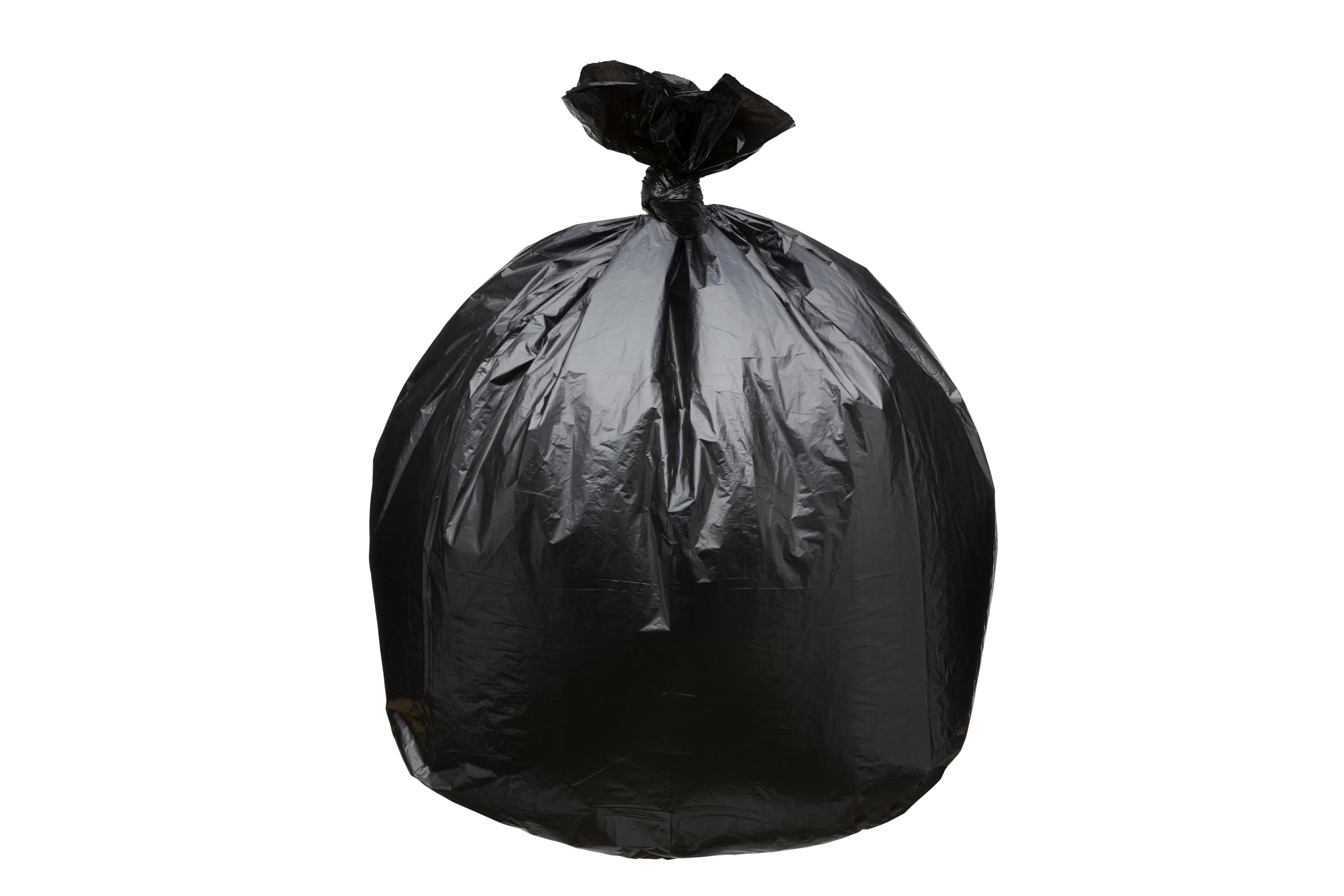 Top Knot Bags Bolsa de basura de 45 galones, 40 x 46 pulgadas, 1.5 mil, color negro, 100 unidades, 40 galones, 41 galones, 42 galones, 43 galones y 44 galones, fabricada en Estados Unidos