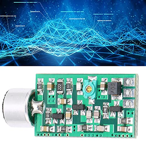 Módulo Transmisor de Audio plplaaoo Mini Micrófono Inalámbrico FM Emisión Núcleo Circuito Frecuencia Ajustable 88-108MHz Voltaje Amplio 0.7V-9V para Transmisión de Sonido miniatura 3