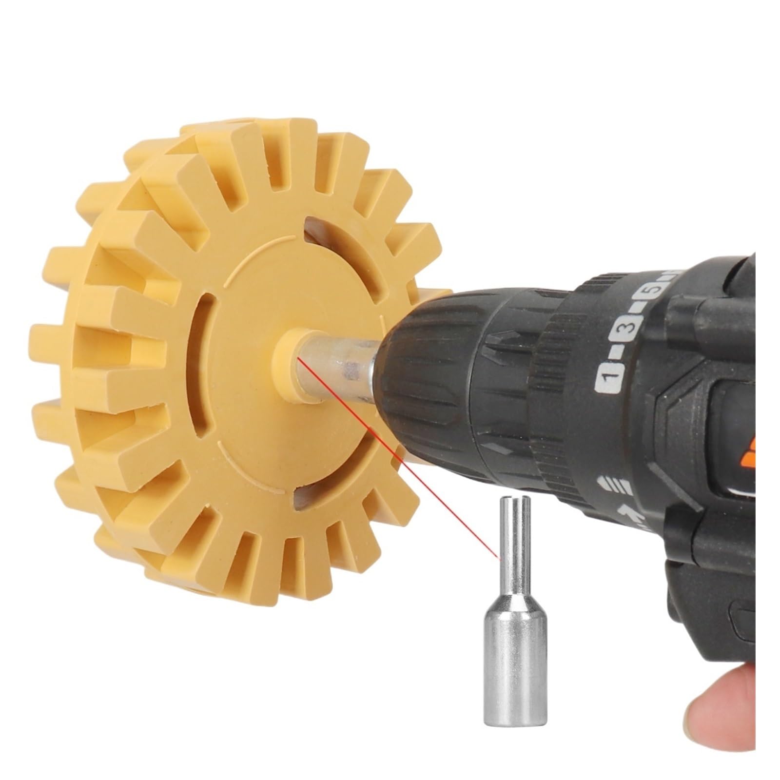 100 mm Auto-Aufkleber-Entferner, Radiergummi, Rad, 10,2 cm, Autoreparatur, Hilfsreinigung, Schleifmittel für Autofelgen, Lackpolieren