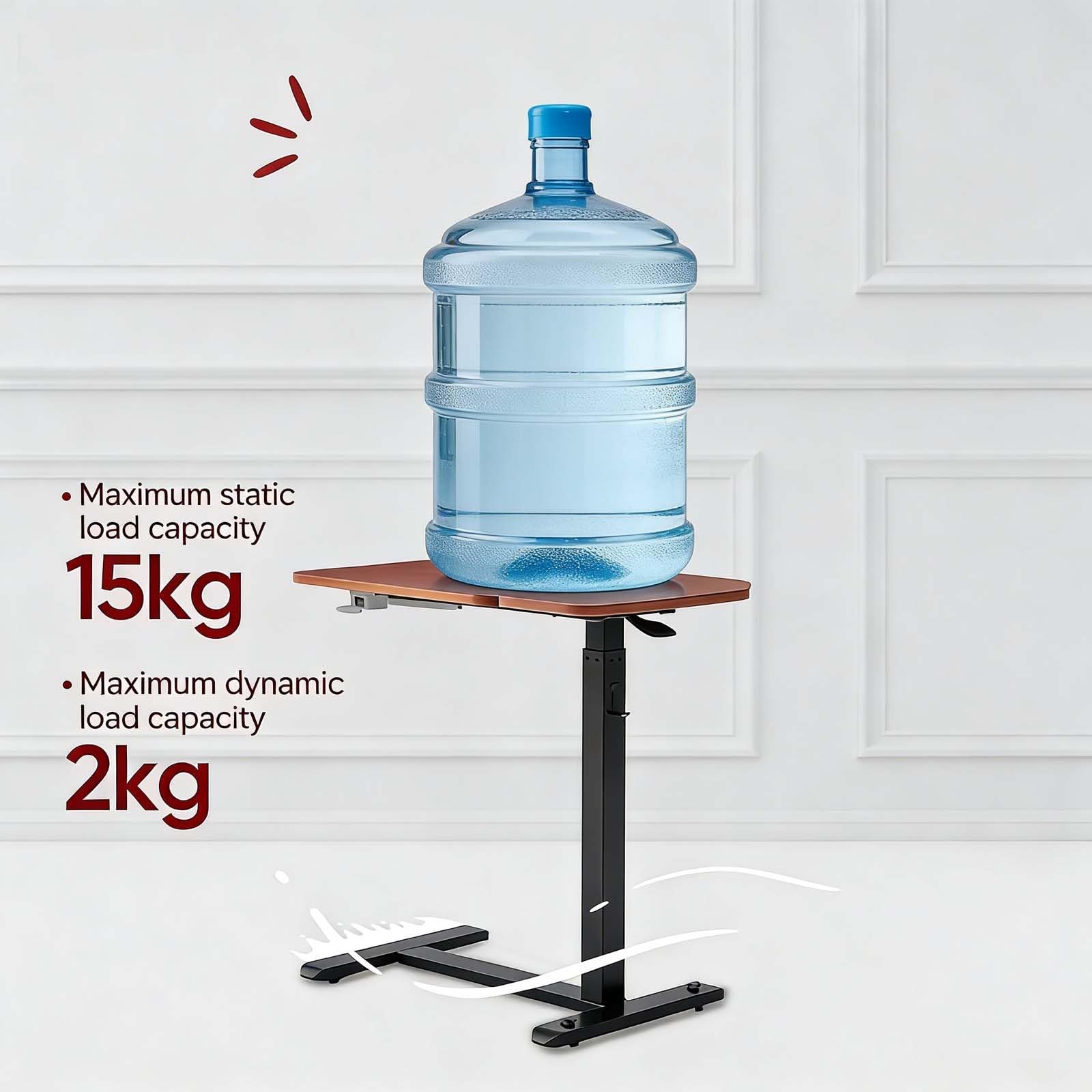 Regulowany stolik do łóżka, przenośny, składany, na kółkach, do pracy, jedzenia, czytania w łóżku, uniwersalny stojak na laptopa do użytku domowego i biurowego