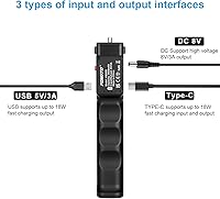 Vista 3 de FOMITO Agarre de batería multifuncional para cámara réflex digital, teléfono celular, bolsillo Osmo, para GoPro 10/9/8/7/6