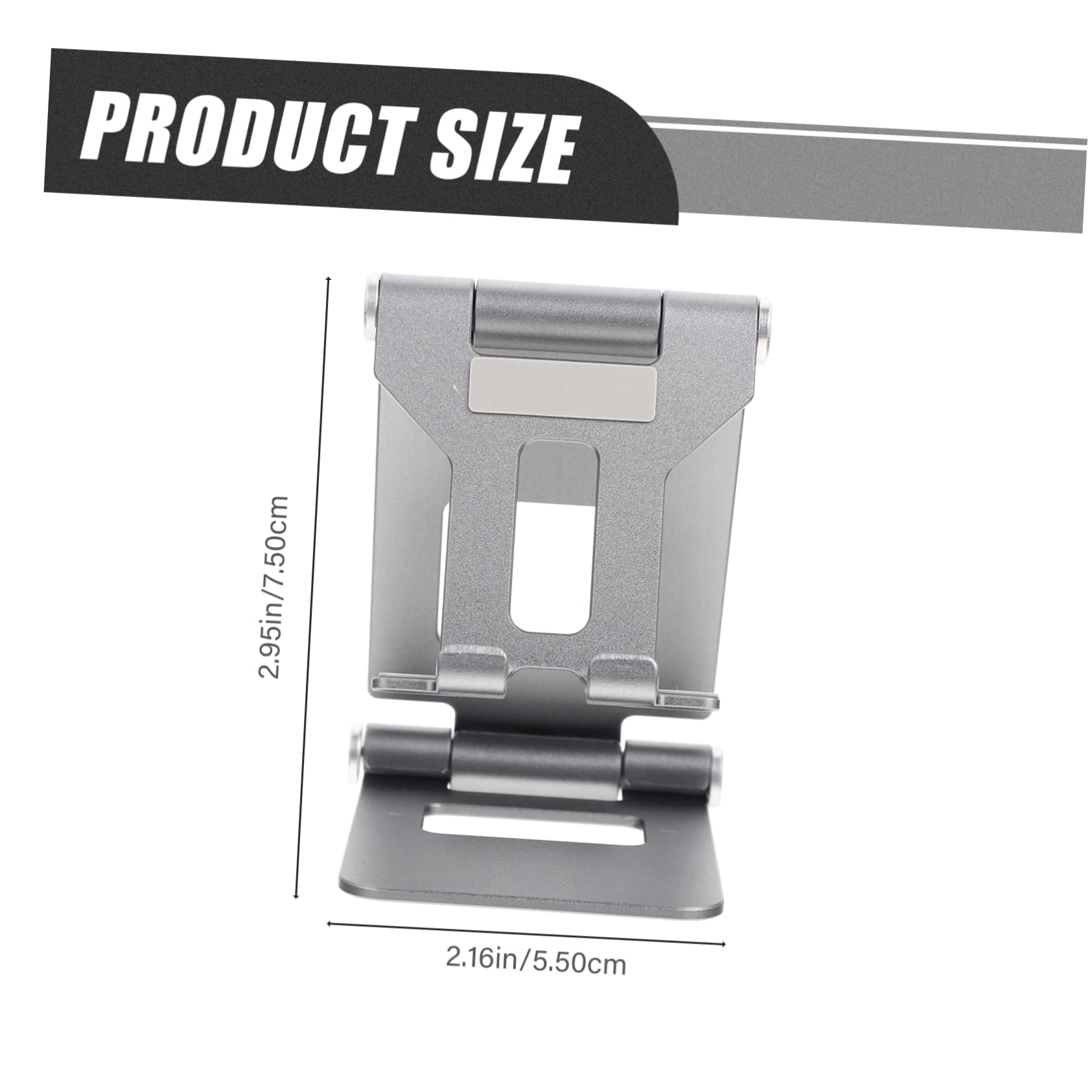 HOMSFOU 3pezzi Supporto Per Telefono e Tablet Da Scrivania Design Pieghevole e Angolo Di Rotazione Compatibile Con Smartphone e Tablet Per Ufficio e Casa