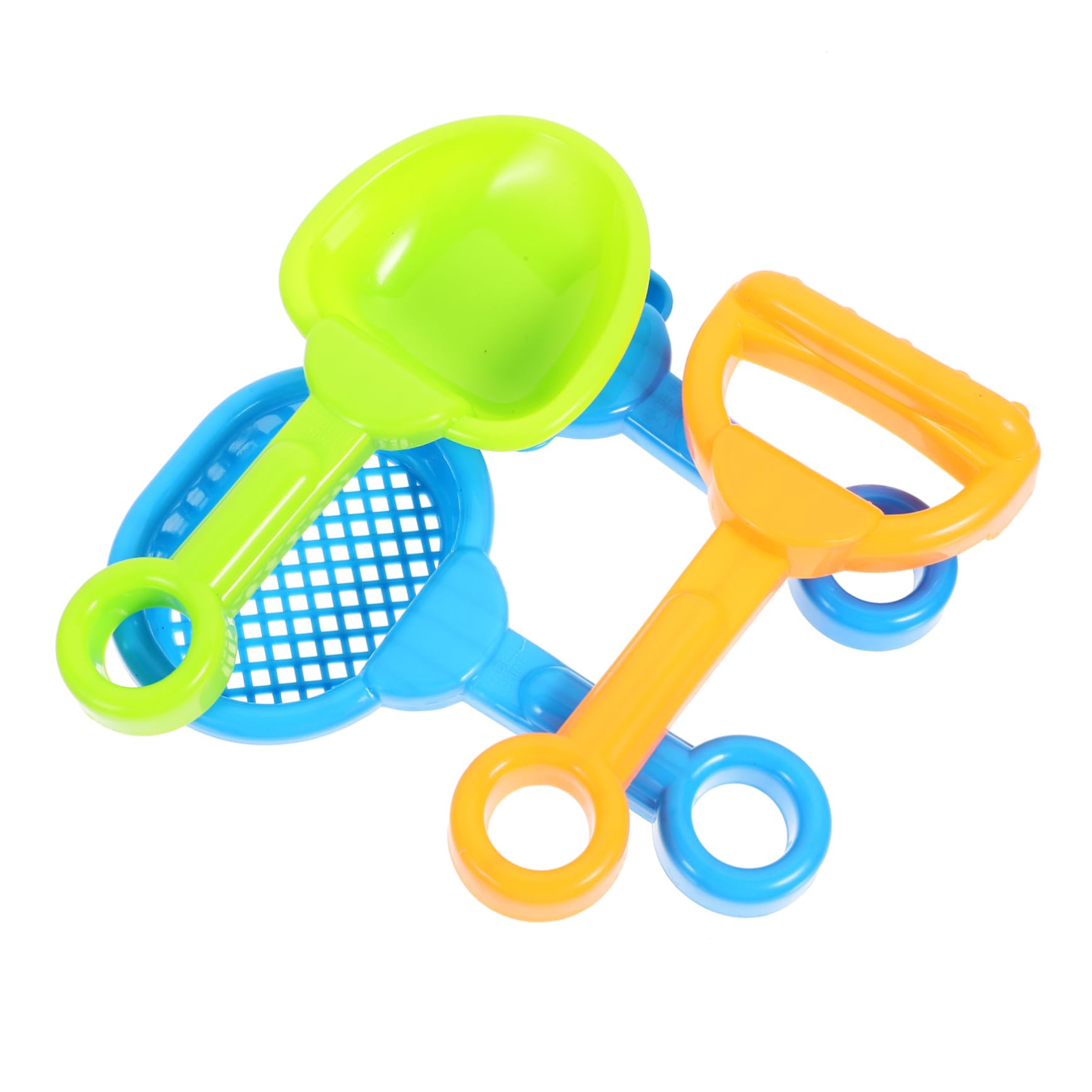 Toddmomy 4Pcs Wear Resistant Sand Playthings for Includes Shovels and Rakes for Sandbox and Water Play Random Colors