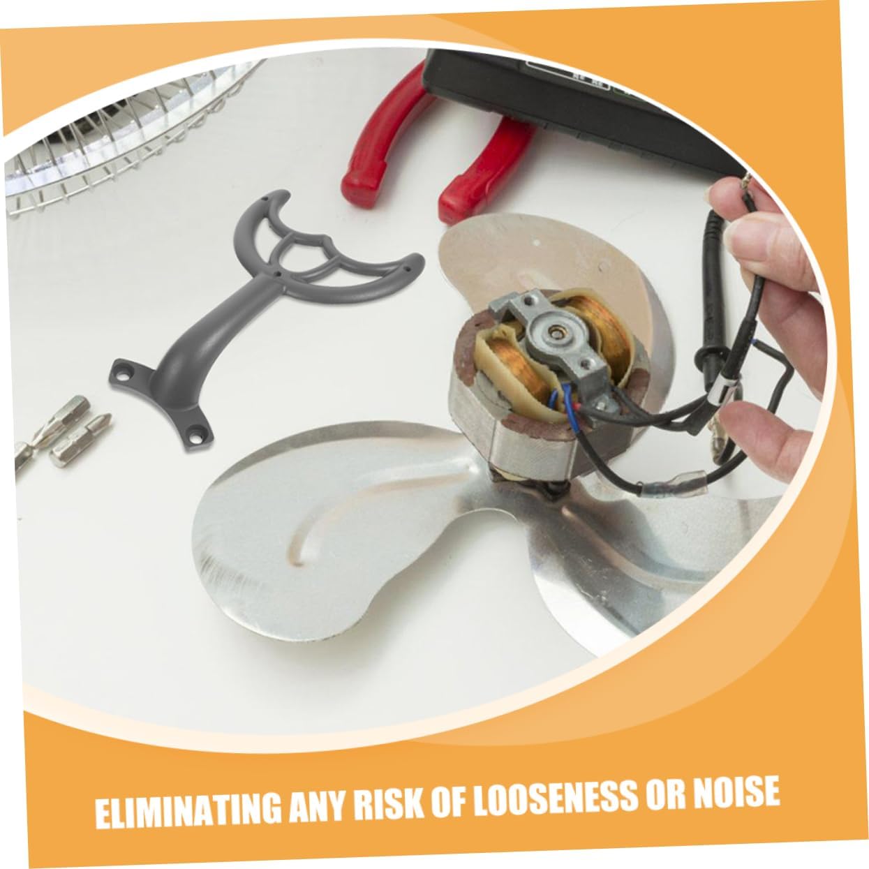 Mobestech 5Pcs Ceiling Fan Blade Arms Replacement Support for Fan Blade Repair Versatile and Secure Installation for Various Models