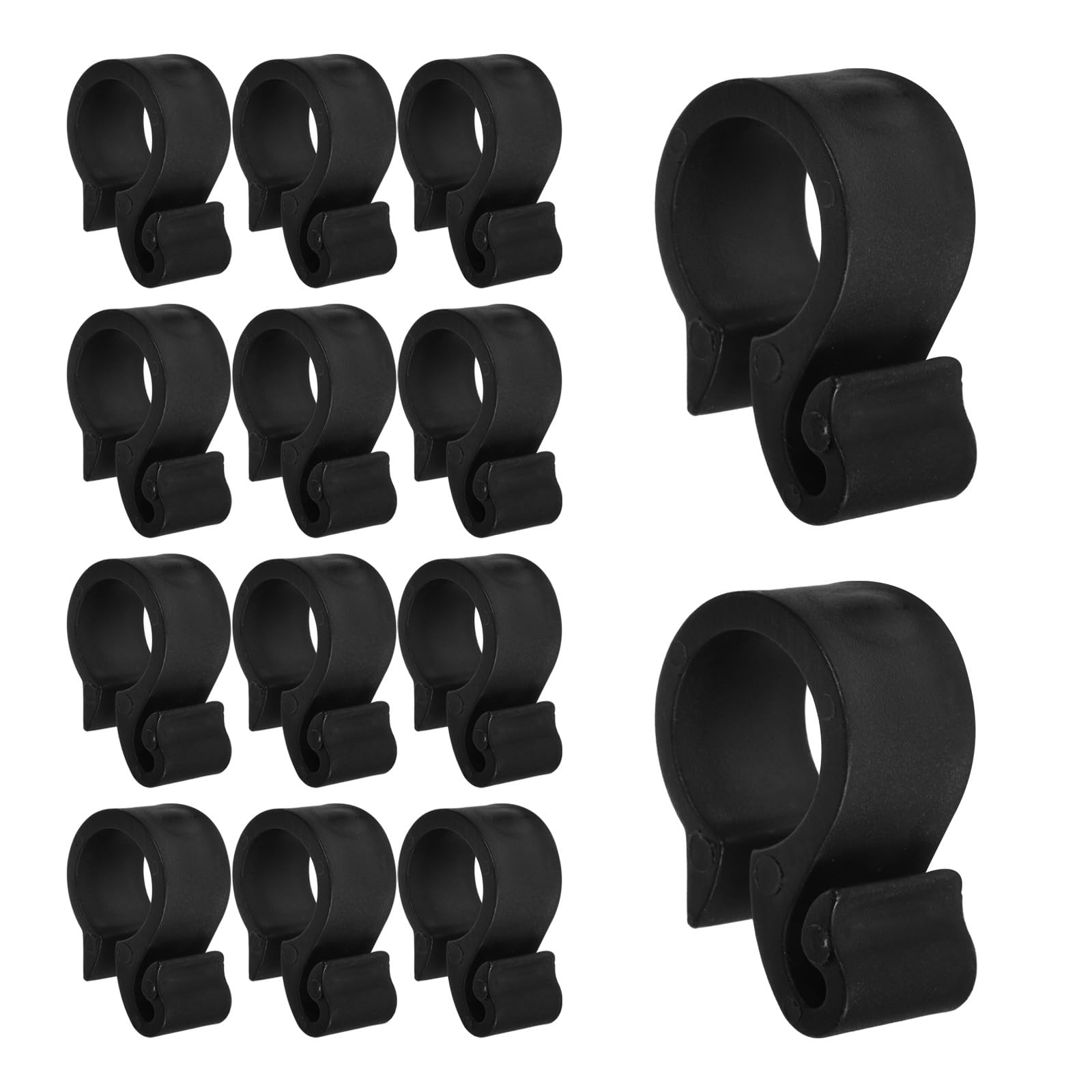 UTHCLO 50Pcs PE Plastic Irrigation Clips with Hook Clamp Design for Drip Irrigation Tubing, Easy Installation Hose Fixing Clips for Gardens and Greenhouses