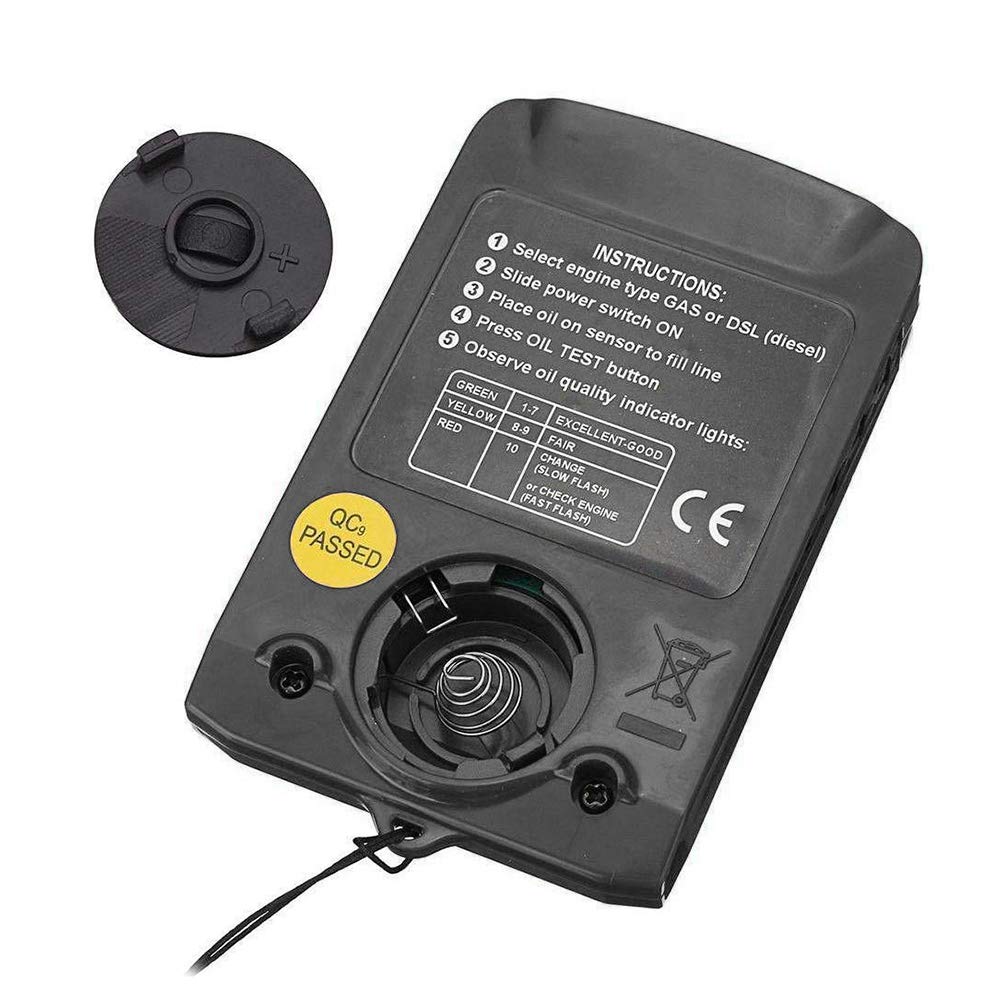 Analyseur de Fluide Moteur Moteur Détecteur de qualité D'huile 12V Testeur Numérique LED Détecteur de qualité de qualité de la qualité de l'huile de Moteur Analyseur de Fluide