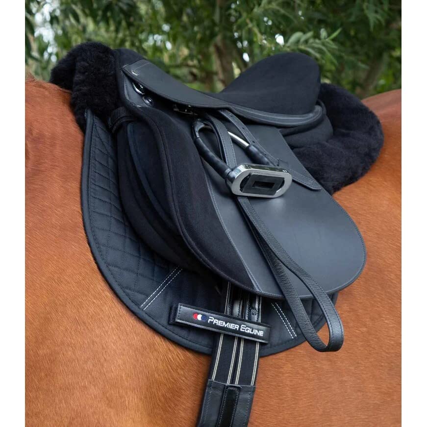 Premier Equine Tapis de Selle Amortisseur Mouton synthétique intégré GP/Jump Numnah