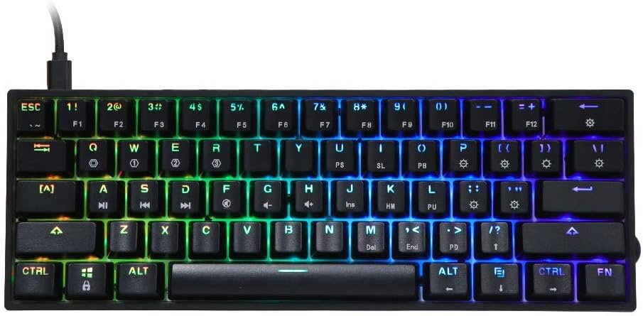 Clavier Mécanique 60% EPOMAKER Skyloong Gk61 Sk61 Avec Rétro-éclairage RGB - GENERIC - Clavier