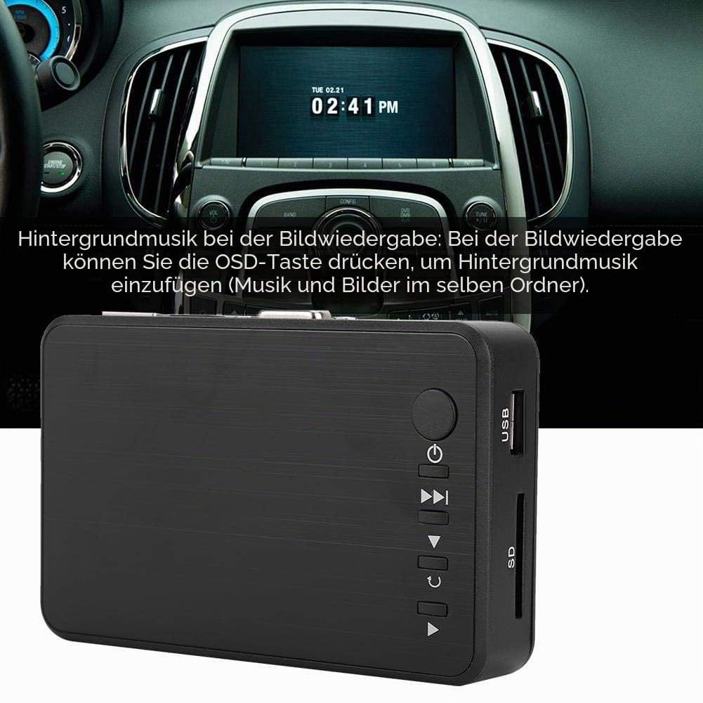 Festplatten-Player, tragbarer 4K HDMI USB3.0HDM Media Player, 1080P Full HD HDMI Digital Media Player, verwendet für Spiele, Streaming Media, Unterricht(Mich)