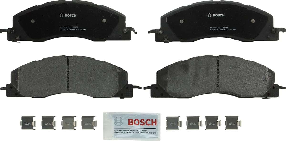 BOSCH BP1399 QuietCast Premium Semi-Metallic Disc Brake Pad Set - Front | Compatible with Select Dodge Ram 2500/3500; Ram 2500/3500